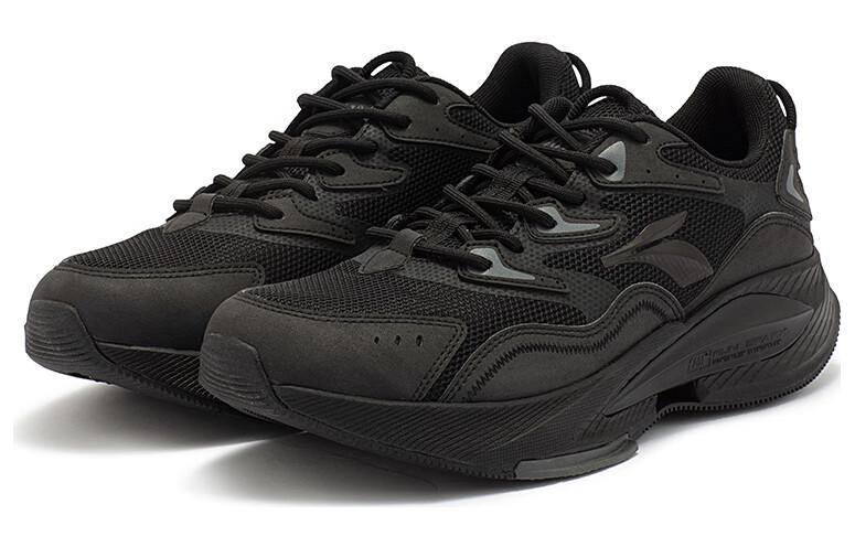361° Style Slip Resistant Lightweight Non slip Lightweight Low top Running Shoes Men’s Black