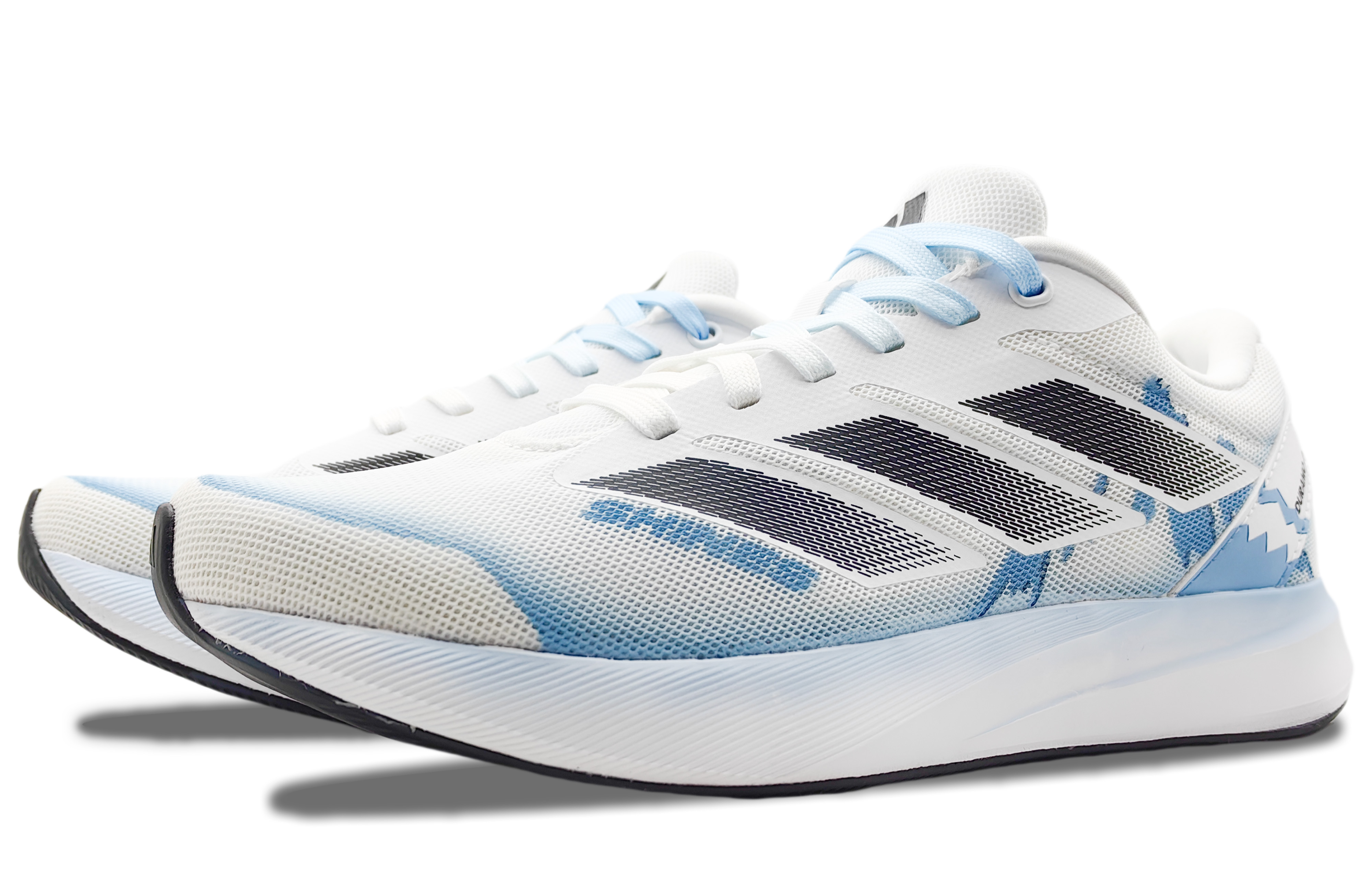 Adidas Duramo RC Cushioning Slip Resistant Abrasion Resistant Low top Training Running Shoes Unisex White Blue