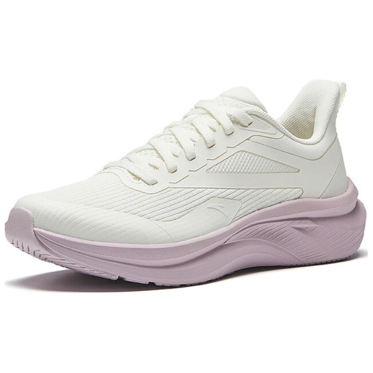 Anta Light Cloud Breathable Lightweight Breathable And Lightweight Low top Casual Running Shoes Women’s White Purple