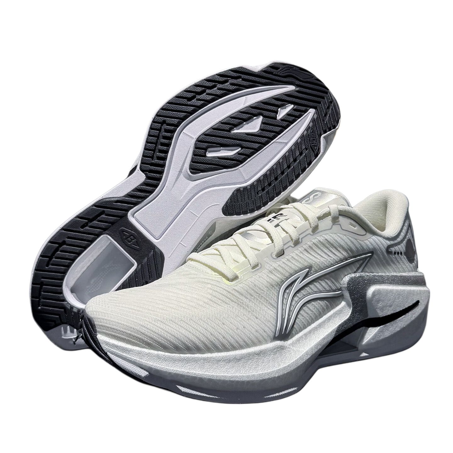 Li Ning Furious Rider 8 Cushioning Rebound Low top Casual Running Shoes Men’s White Silver