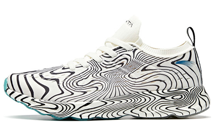 Anta Cushioning Sports Cushioning Slip Resistant Lightweight Low top Running Shoes Men’s Black White