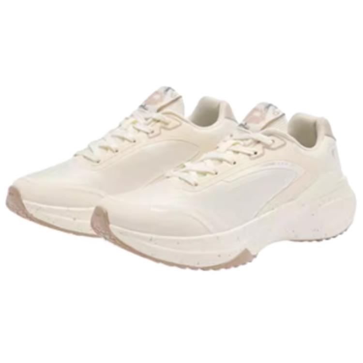 QIAODAN Cushioning Breathable Rebound Low top Casual Running Shoes Women’s Ecru