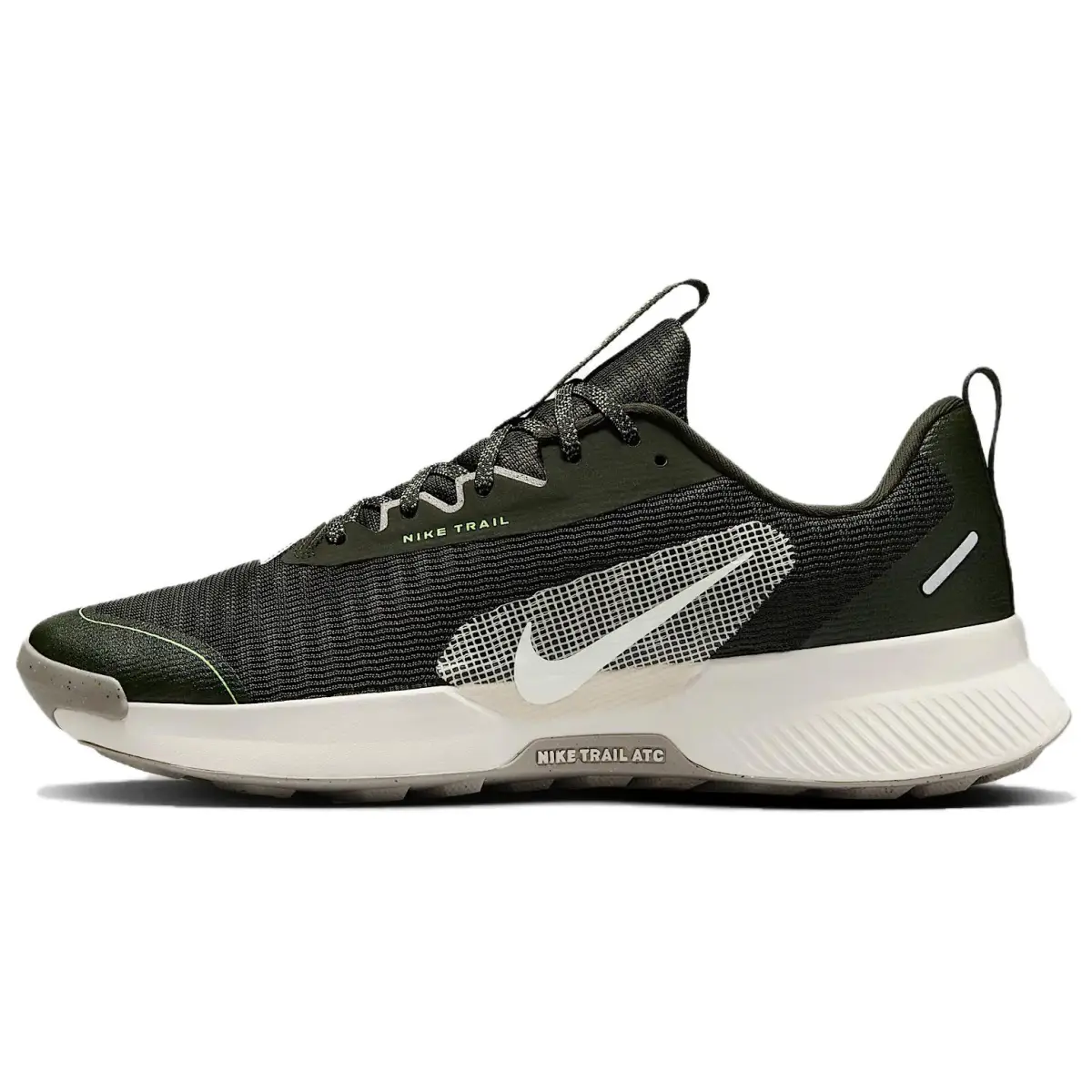 Nike Juniper Trail 3 Comfortable Fabric Low top Trail Running Shoes Men's Gray Green