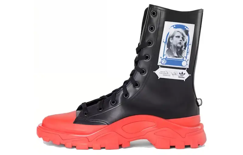 Detroit Runner Raf Simons x Detroit Runner Adidas Originals High 'Black Red'