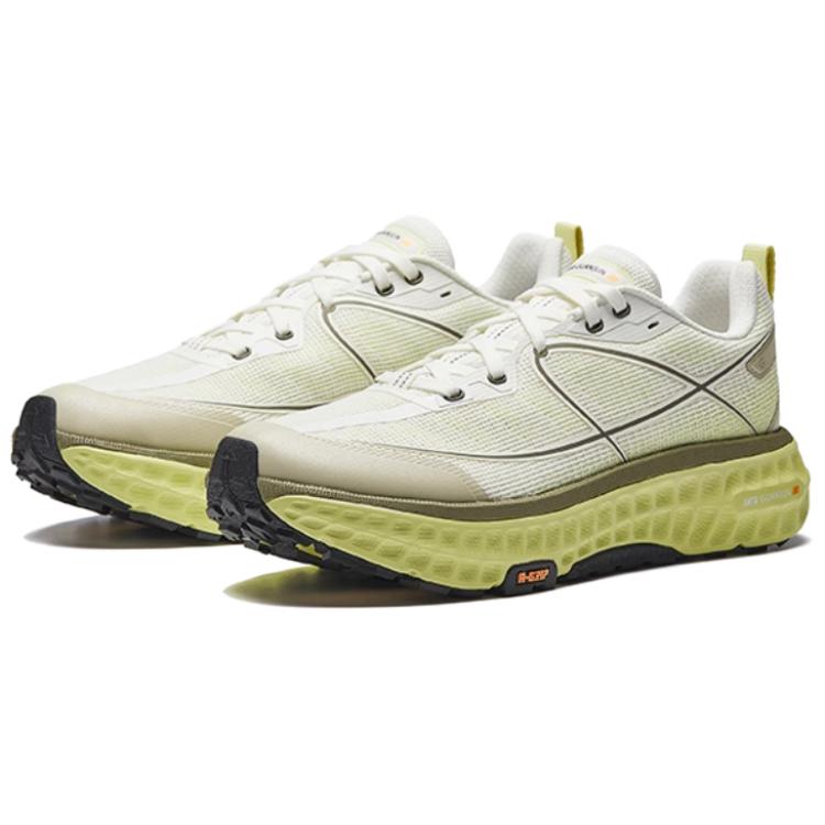 Anta Breathable And Slip Resistant Low top Casual Running Shoes Men’s White Green