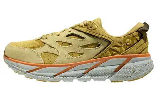 HOKA ONE ONE Clifton LS Cushioning Slip Resistant Low top Running Shoes Men's Brown