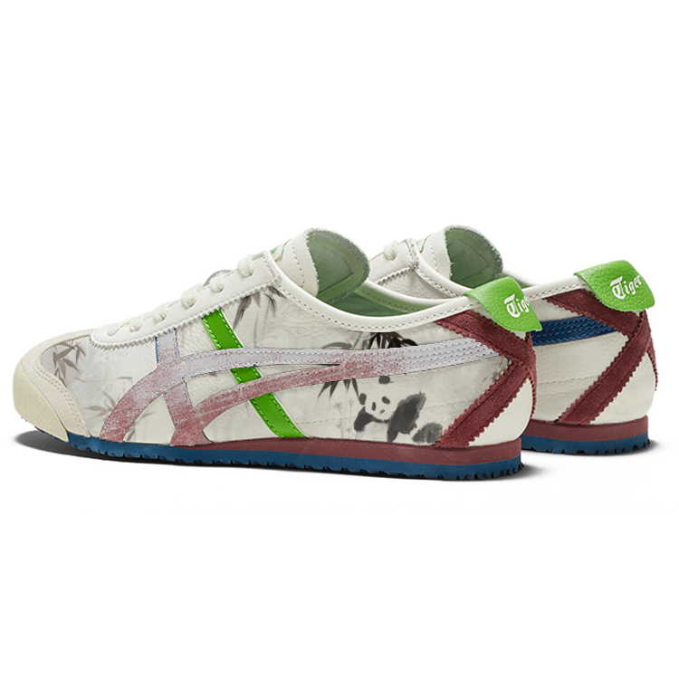 Onitsuka Tiger MEXICO 66 Slip Resistant And Breathable Low top Running Shoes Unisex Ecru