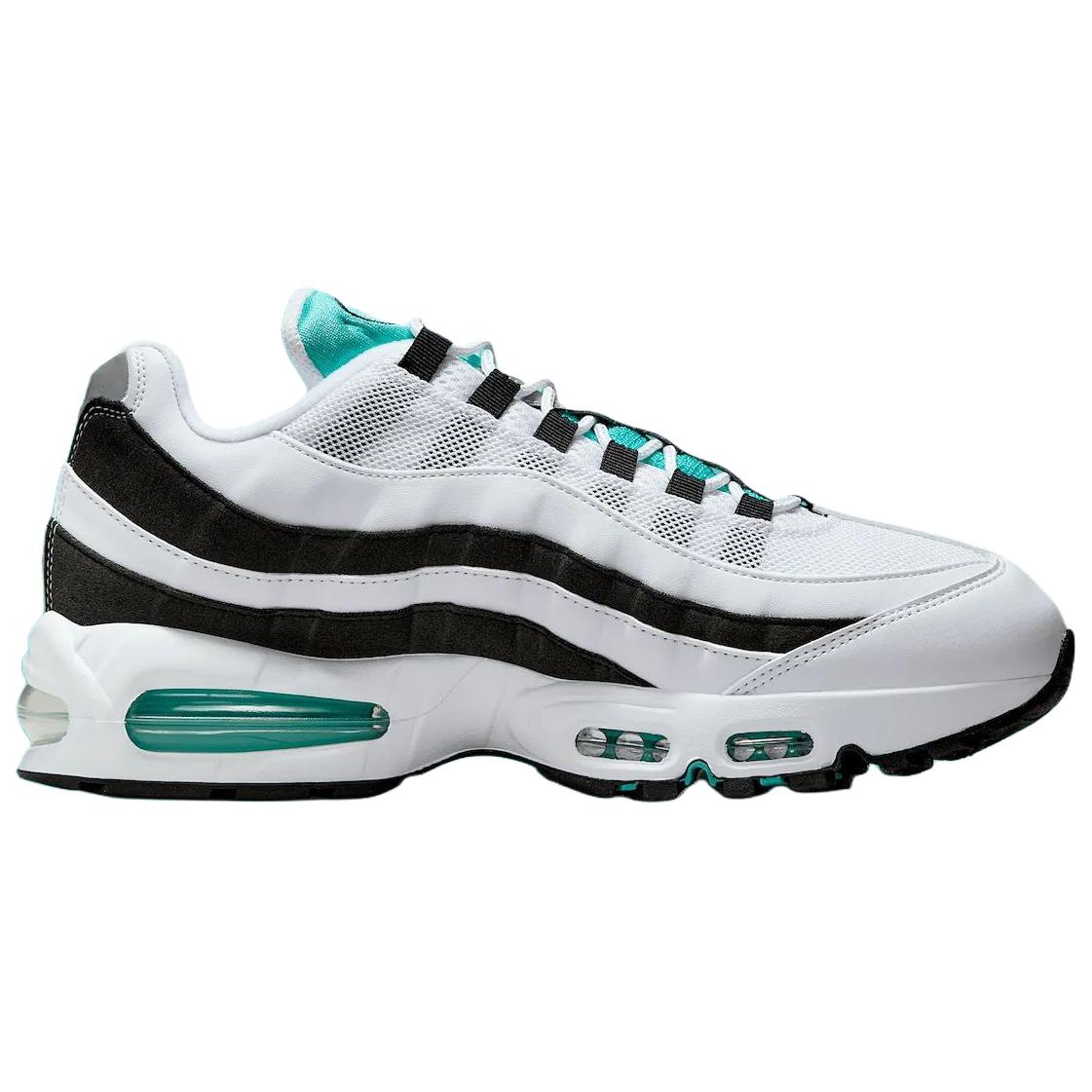 Nike Air Max 95 Abrasion Resistant Low top Running Shoes Men’s White Black