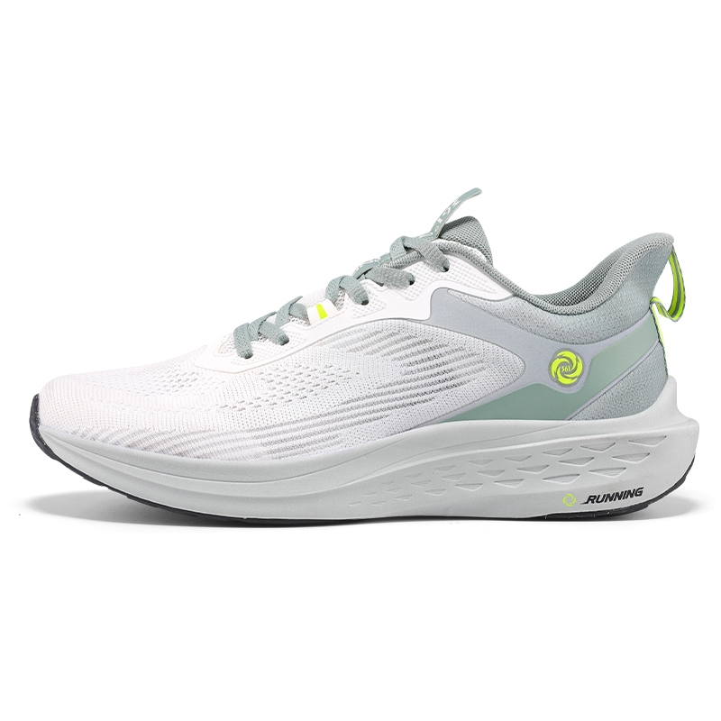361° Cushioning, Wear Resistant Low top Sprint Running Shoes Men’s White Green