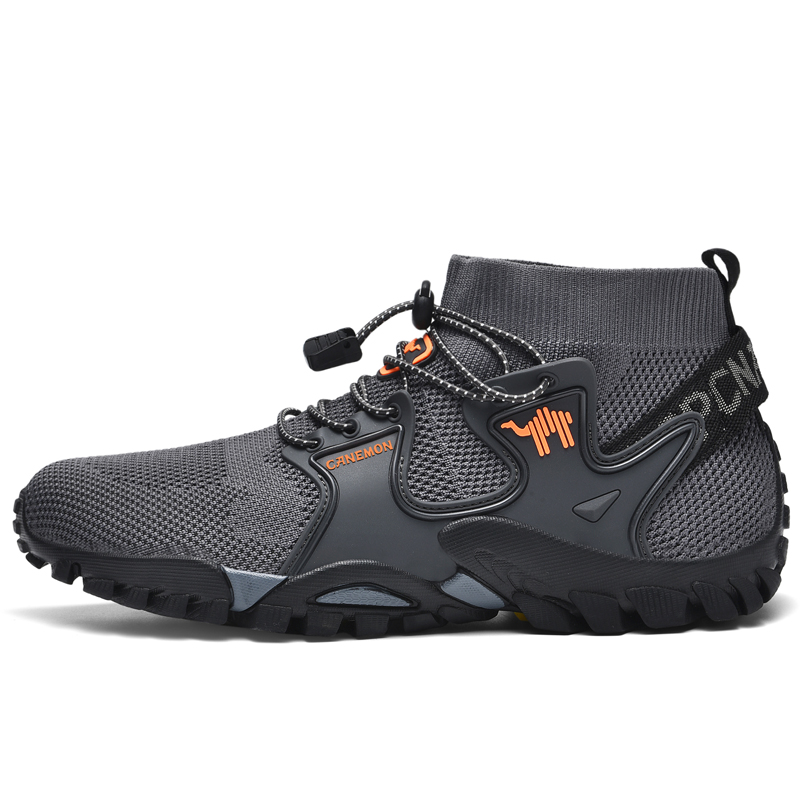 LINGHANGLUOTUO Slip Resistant And Breathable Coverage High top Outdoor Shoes Men’s