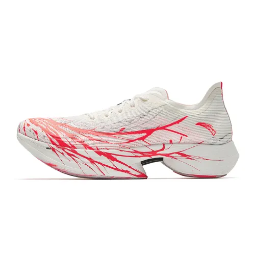 Anta C10 Pro Mid top Nitrogen Technology Marathon Racing Running Shoes Men's White Red Silver