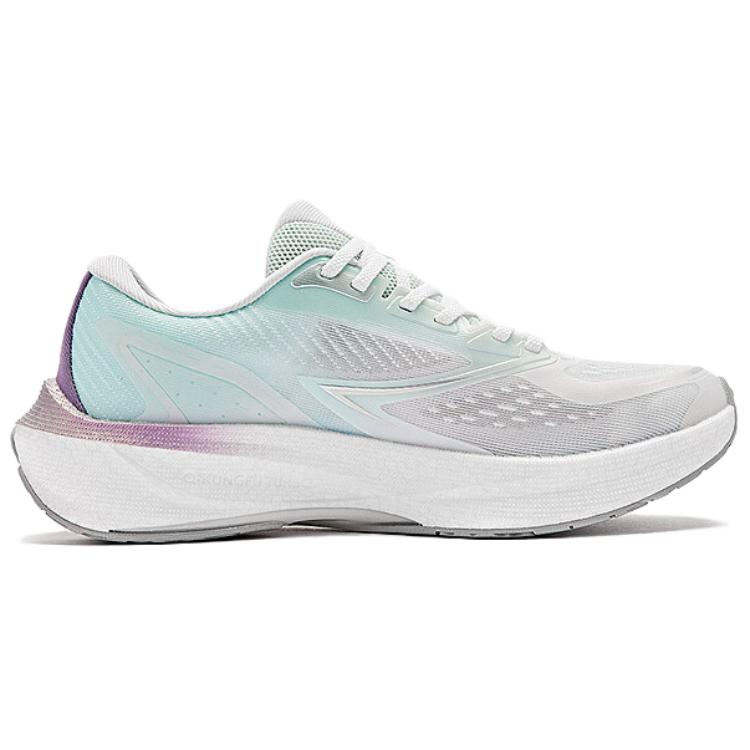 QIAODAN Flying Shadow 4.0 Racing Slip Resistant Abrasion Resistant Low top Running Shoes Women’s Pink Cyan