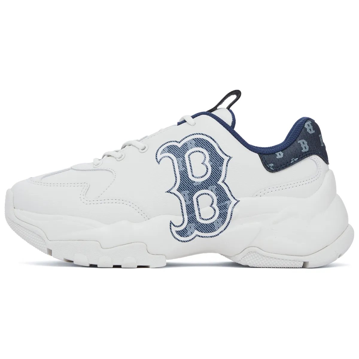 MLB Big Ball Chunky Height Increasing Low top Chunky Sneakers Unisex White