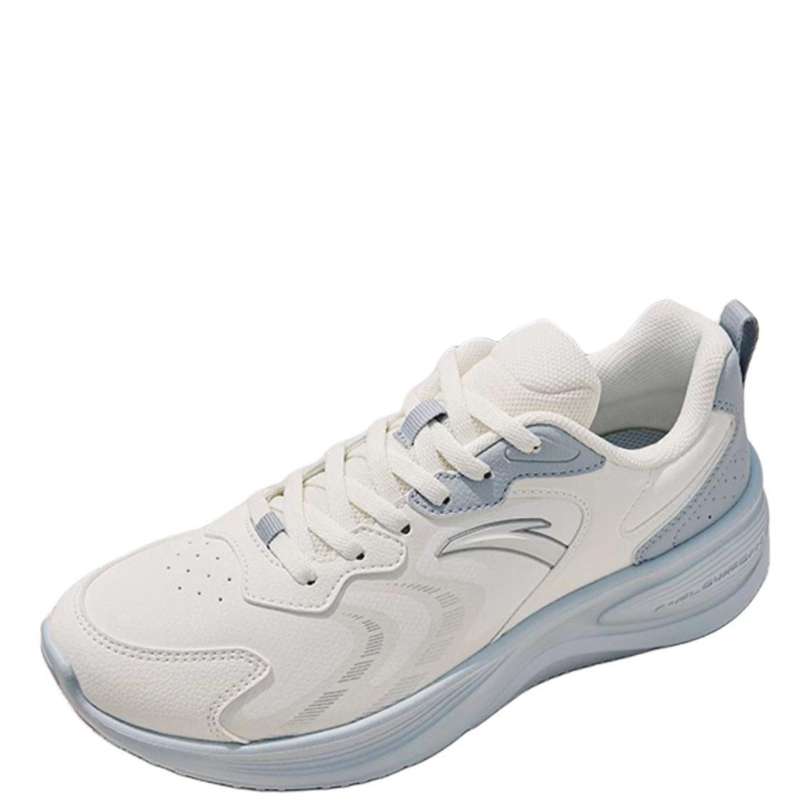 Anta Racing Leather Low top Running Shoes Women’s White Blue