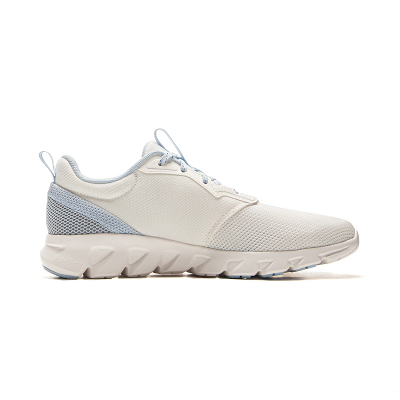 Li Ning Cushioning Breathable Cushioning Breathable Low top Casual Running Shoes Women’s Mist White