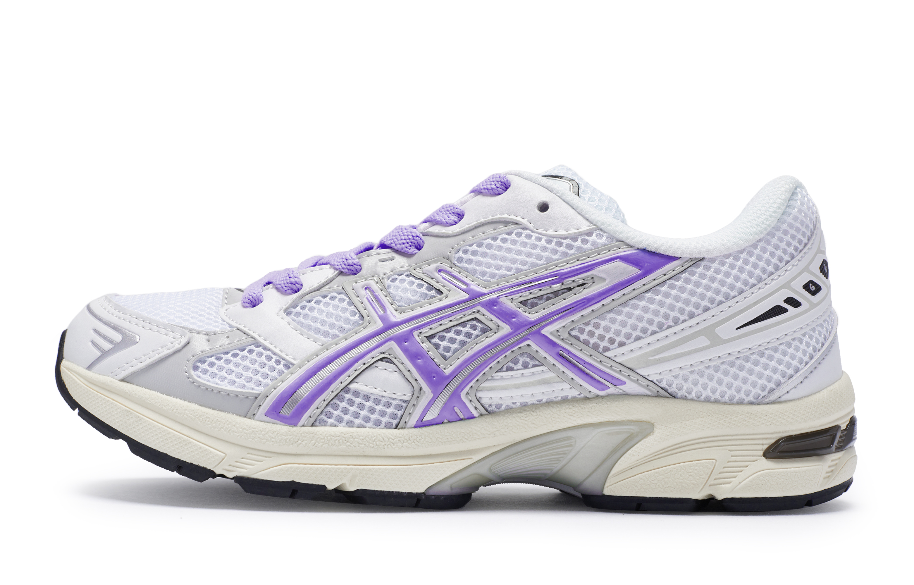 Asics Gel 1130 Cushioning Abrasion Resistant Waterproof Low top Running Shoes Unisex White Gray Purple