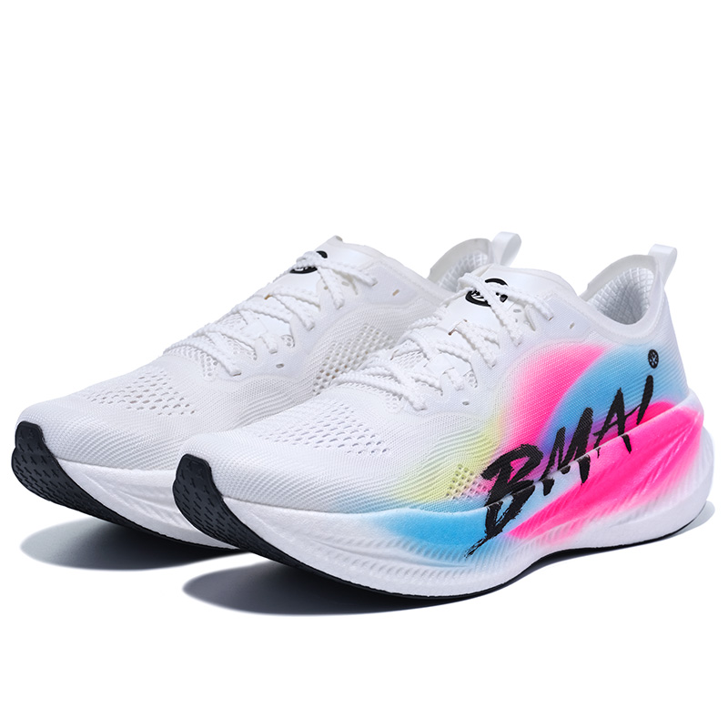 BMAI Jingtan FLY Low top Running Shoes Women’s White Pink Blue