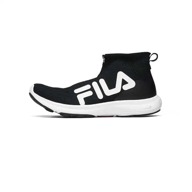 FILA Wear resistant And Lightweight High top Running Shoes Women's Black