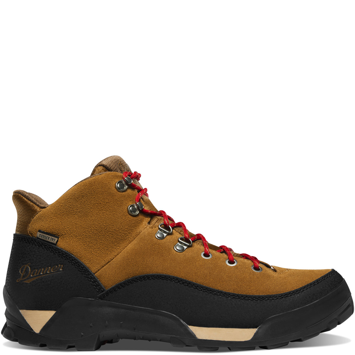 Danner Non Slip And Waterproof, Breathable, And Quick Dry Mid top Outdoor Shoes Men’s Brown Red