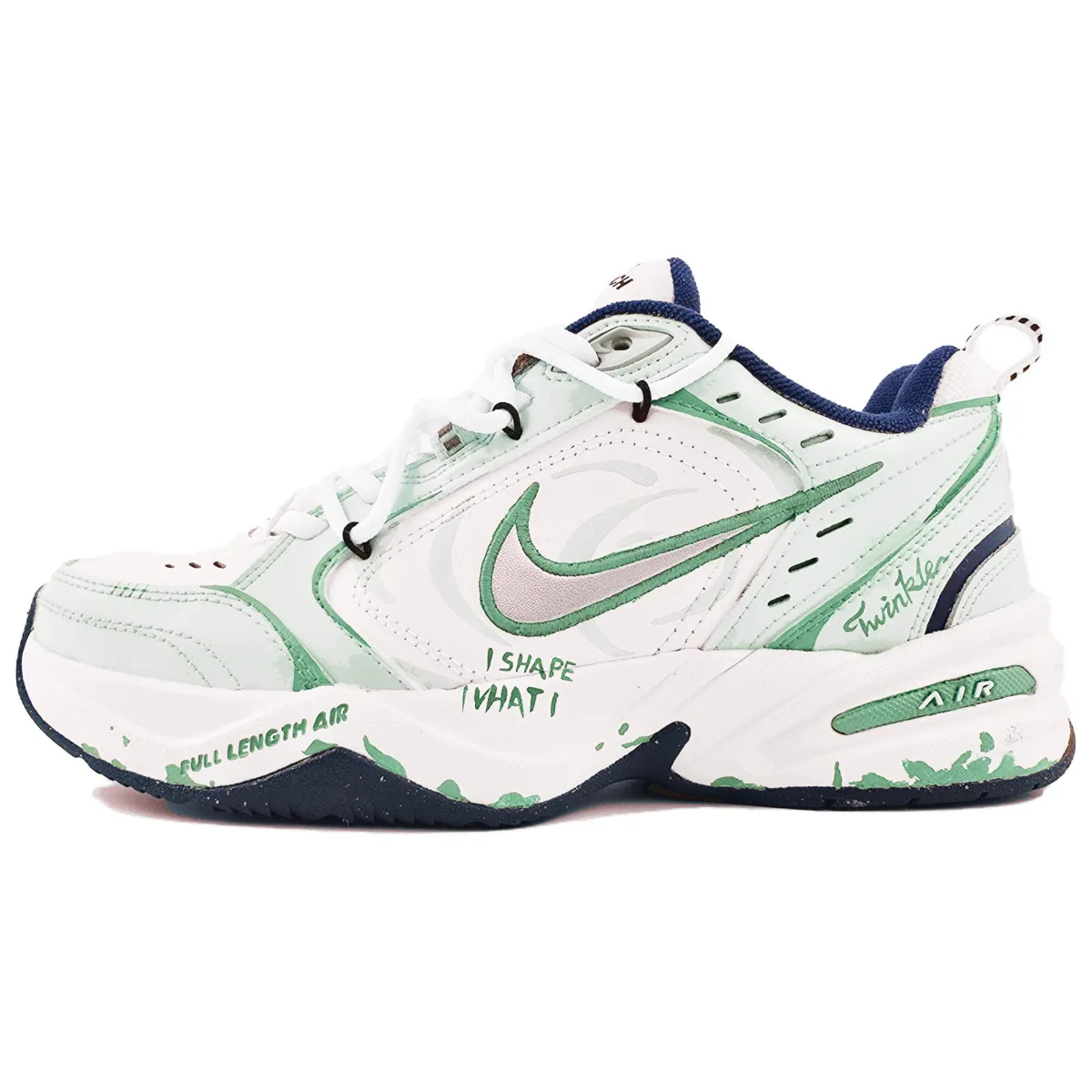 Nike Air Monarch 4 Leather Slip Resistant, Abrasion Resistant, Height Increasing