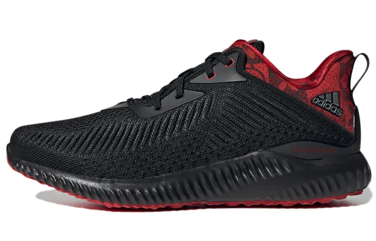 Adidas AlphaBounce Fabric Cushioning Slip-Resistant Abrasion-Resistant Breathable Lightweight Low-top Running Shoes