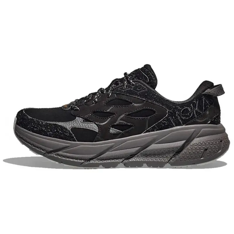HOKA ONE ONE Clifton L Elite Terrain System Black Satellite Grey