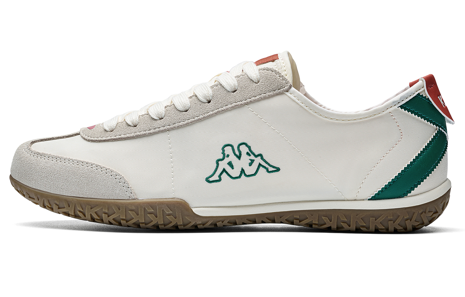 Kappa Slip Resistant Abrasion Resistant Slip Resistant Abrasion Resistant Low top Running Shoes Unisex White Green