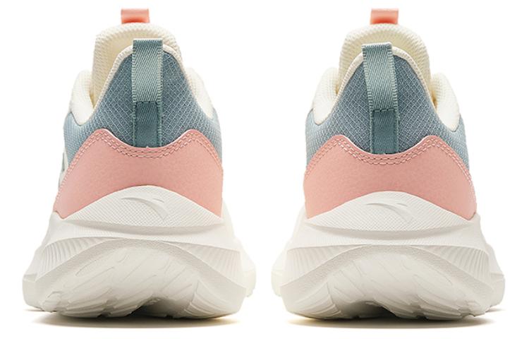 Anta Versatile Abrasion Resistant, Breathable, Lightweight Low top Running Shoes Women’s White Pink Cyan