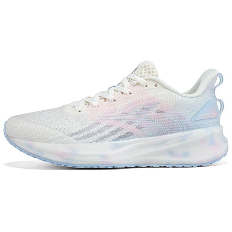 361° Feiying 5.0 Cushioning Slip Resistant Abrasion Resistant Breathable Low top Running Shoes Women’s White Blue