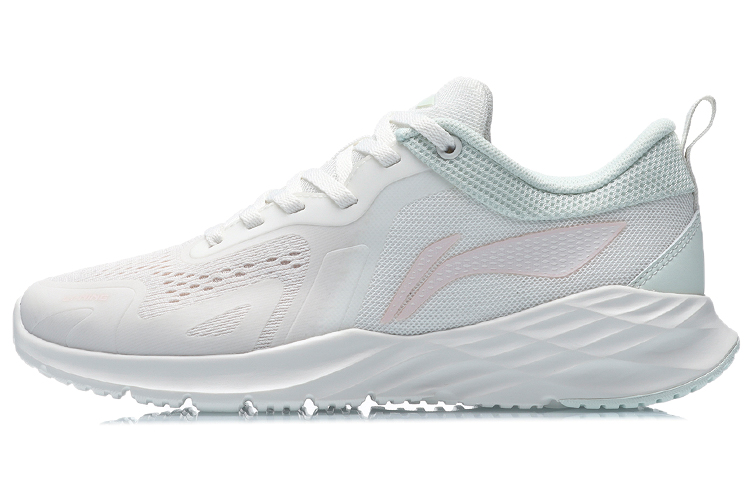 Li Ning Slip Resistant Cushioning Abrasion Resistant Low top Running Shoes Women’s White Green