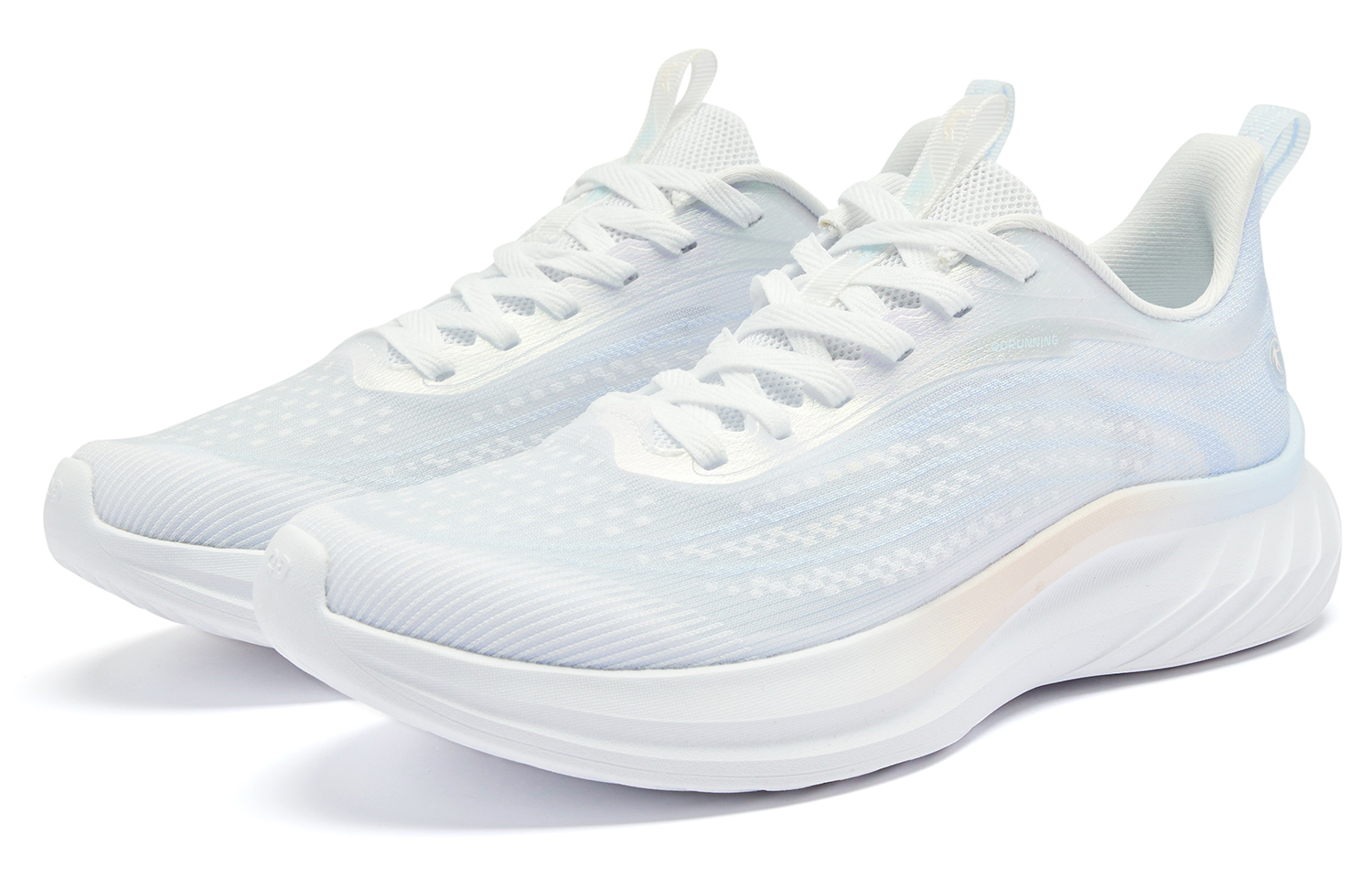 QIAODAN Cushioning Slip Resistant Abrasion Resistant Low top Casual Running Shoes Women’s Blue