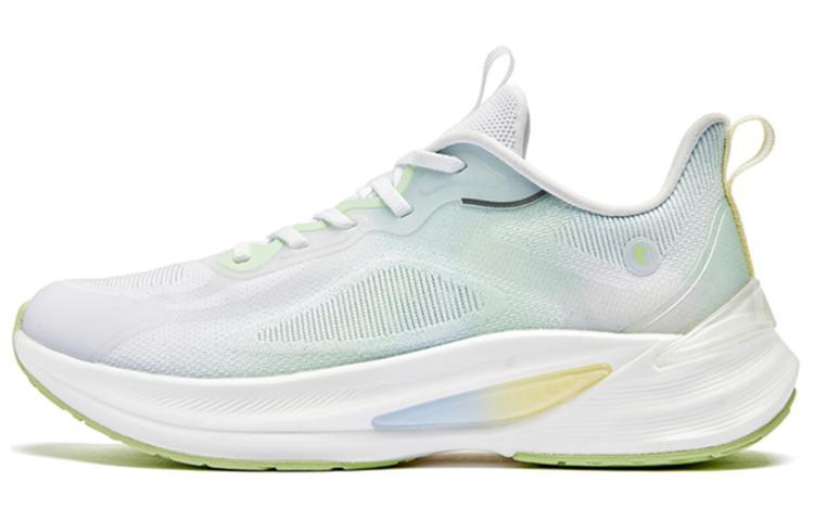 QIAODAN Fengxing 13 Abrasion Resistant Breathable Low top Running Shoes Women’s Green White
