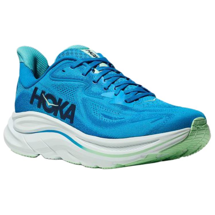 HOKA ONE ONE CLIFTON 10 Low top Casual Long Distance Running Shoes Men’s Blue Wide Fit