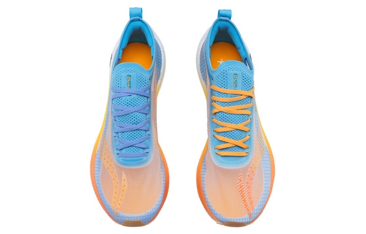 Li Ning Feidian 2 Elite Polyphenols Racing Running Shoes Men’s Xinjiang Blue