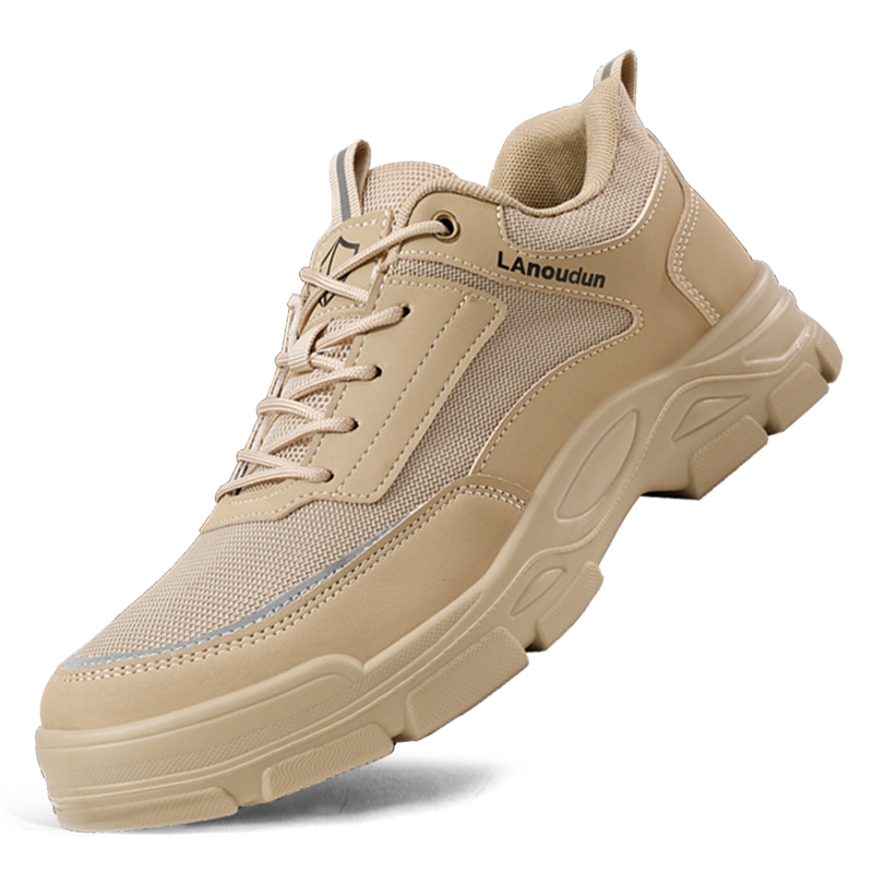 LANOUDUN Abrasion Resistant Impact Resistant Coverage Low top Outdoor Shoes Unisex Camel