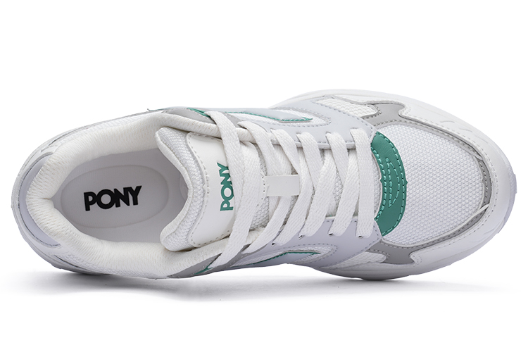 Pony MJ 72 Cushioning Slip Resistant Low top Running Shoes Unisex White Gray
