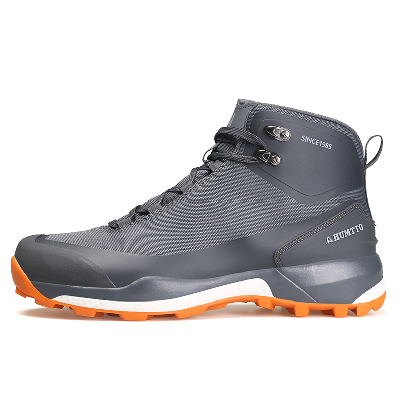HUMTTO Abrasion Resistant Breathable Abrasion Resistant Breathable High top Outdoor Shoes Men’s Dark Gray