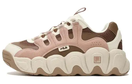 FILA Croissant Chunky Sneakers 'Pink Brown' Women's