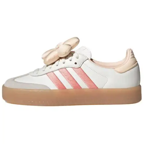 Adidas Originals SAMBAE Abrasion Resistant Low top Skateboard Shoes Women's White Pink