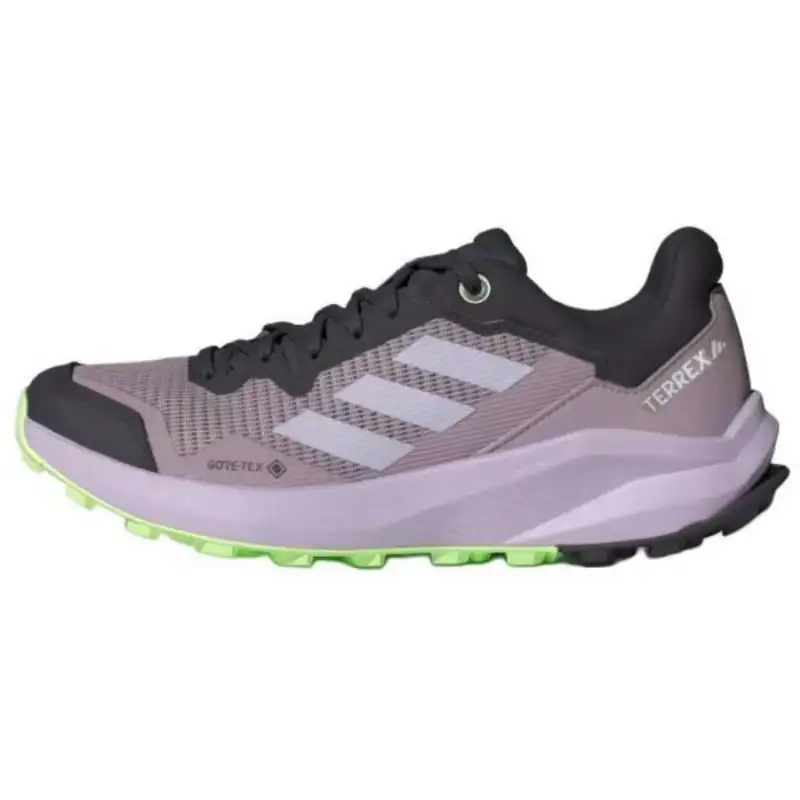 Adidas Terrex Trail Rider Slip Resistant Abrasion Resistant Low top Trail Running Shoes Women's Gray Purple