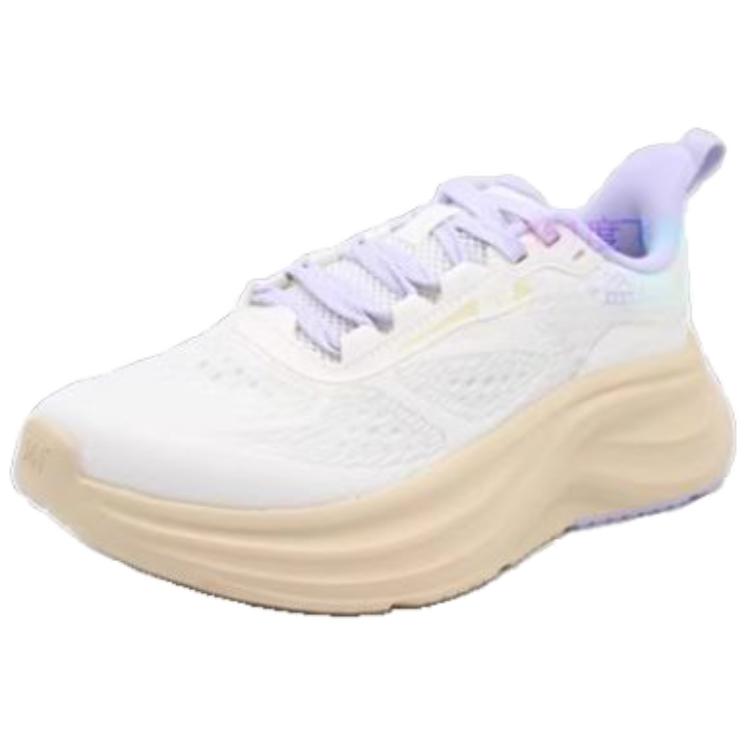 361° Cushioning Slip Resistant Low top Casual Running Shoes Women’s White Rice Purple