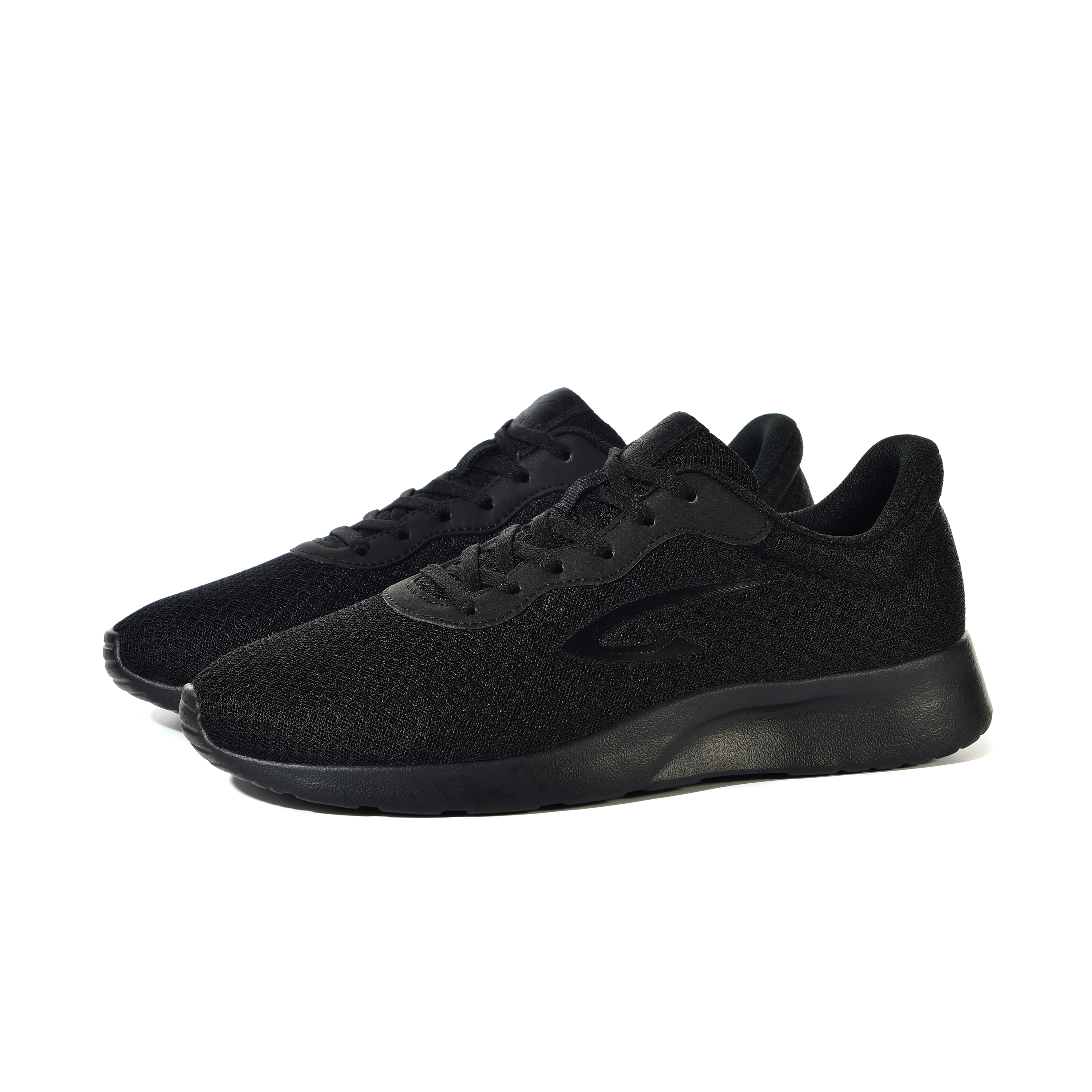 DEERWAY Running Shoes Unisex Low Top All Black