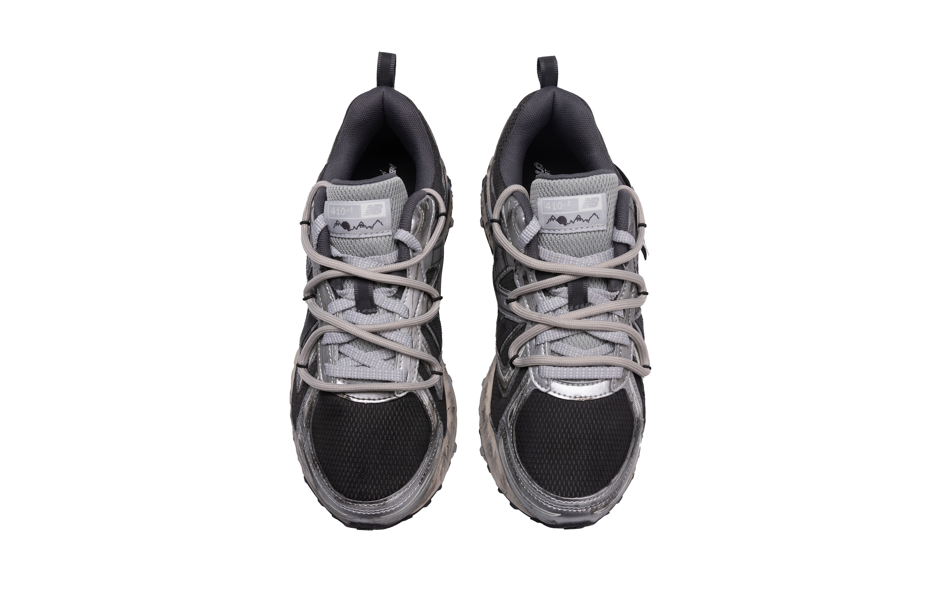 New Balance NB 410 Slip Resistant Abrasion Resistant Low top Casual Running Shoes Unisex Black Silver
