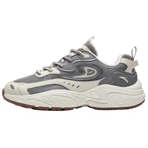 Anta Starlight Slip Resistant Thermal Low top Chunky Sneakers Women's Gray
