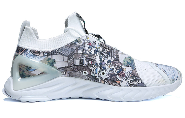 PEAK Abrasion Resistant Breathable Low top Running Shoes Men’s White
