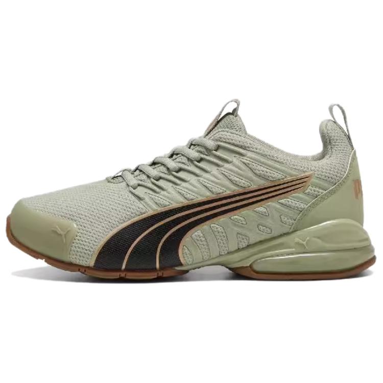 PUMA Voltaic Evo Cushioning Breathable Low top Running Shoes Unisex Gray Green Black