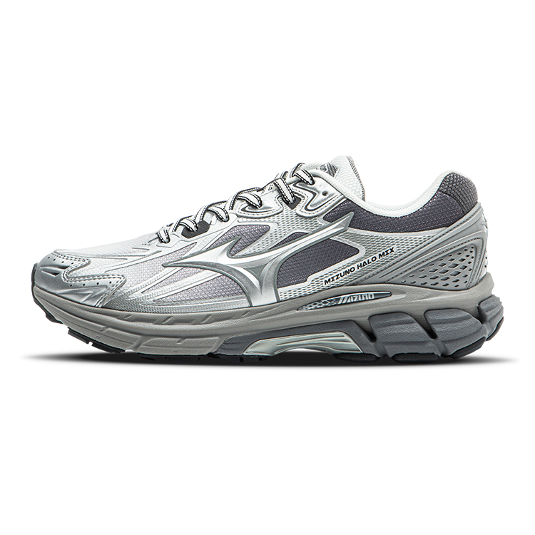 Mizuno Halo Mi Cushioning Slip Resistant Low top Running Shoes Unisex White Gray