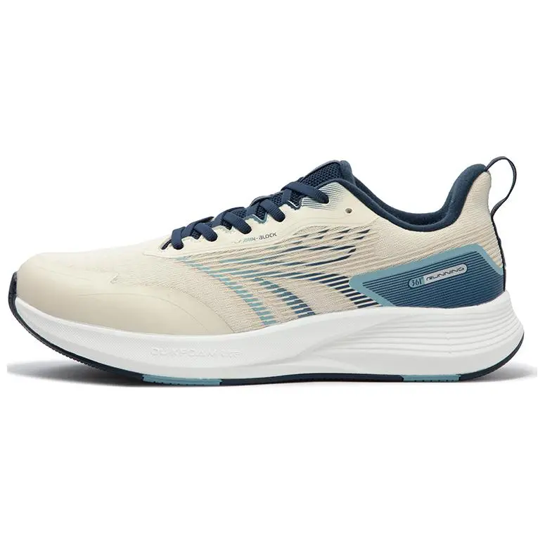 361° Rain Screen Cushioning Slip Resistant Abrasion Resistant Thermal Low top Training Running Shoes Men's Gray Blue