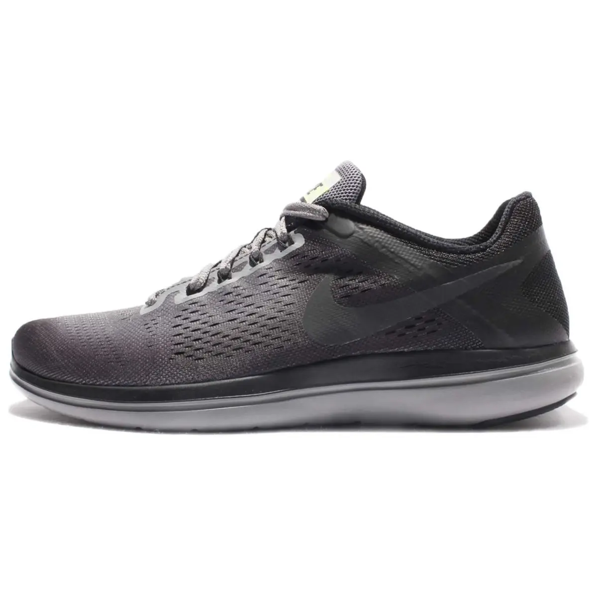 Nike Flex 2016 RN Cushioning, Wear Resistant Low top Running Shoes Men's Black