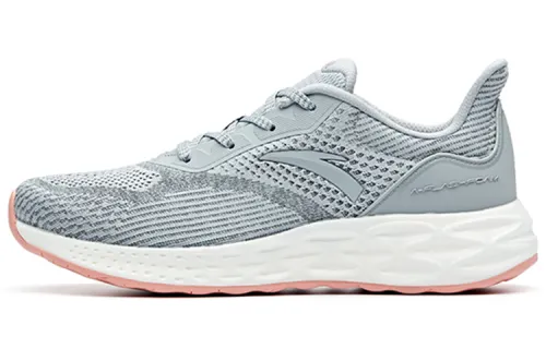 ANTA Running Shoes Women's Low Top Mist Gray/Dark Gray/Ivory White